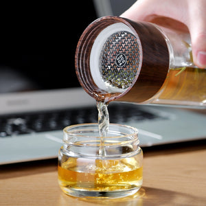 Mini Tea Infuser With Heat Insulating Double Glass Wall